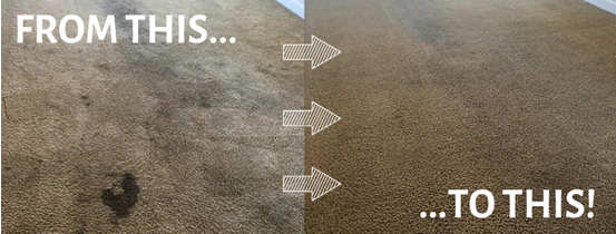 before and after carpet cleaning results in Merced CA